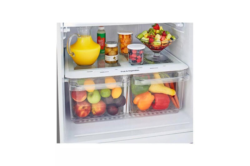 LG 20 cu. ft. Top Freezer Refrigerator - Stainless Steel (LTCS20030S)