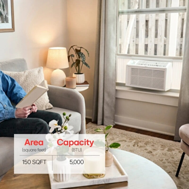 LG 5,000 Btu Window Air Conditioner | Cools Up To 150 Sq. Ft. - White (LW5023)