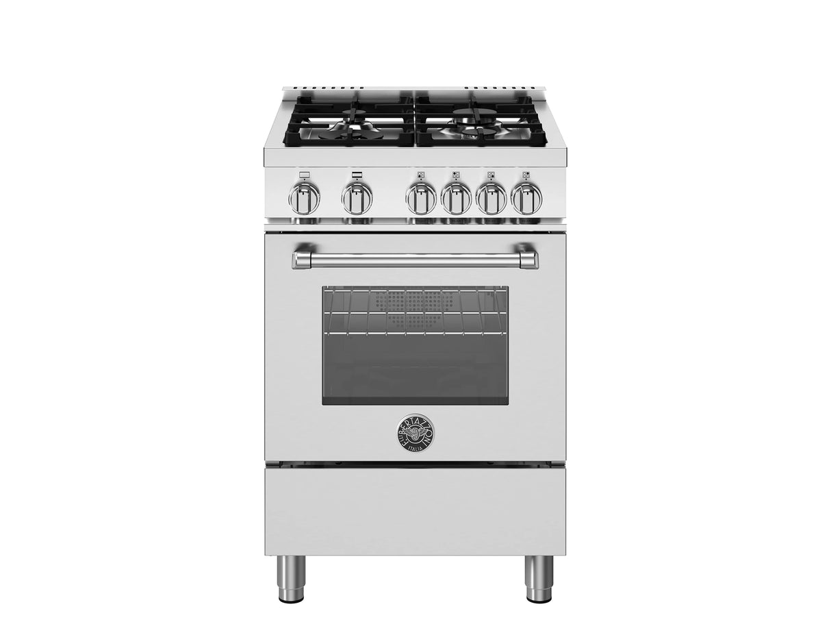 BERTAZZONI 24 inch All Gas Range, 4 Burners - Stainless Steel (MAS244GASXV)