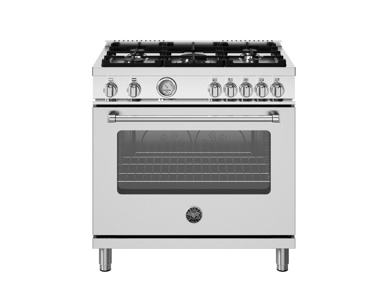 BERTAZZONI 36 inch All Gas Range, 5 Burners - Stainless Steel (MAS365GASXV)