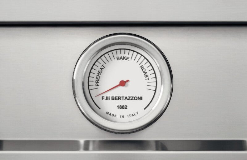 BERTAZZONI 36 inch Induction Range, 5 Heating Zones and Cast Iron Griddle, Electric Self-Clean Oven - Stainless Steel (MAS365ICFEPXT)
