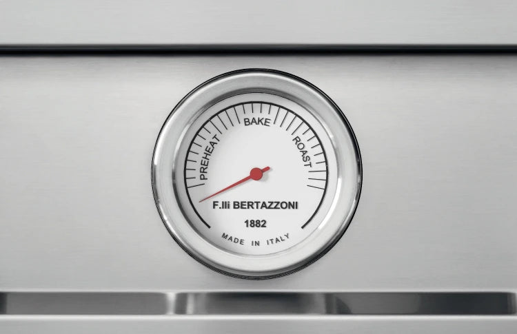 BERTAZZONI 48 inch Dual Fuel Range, 6 Burners and Griddle, Electric Oven - Bianco (MAS486GDFMBIV)