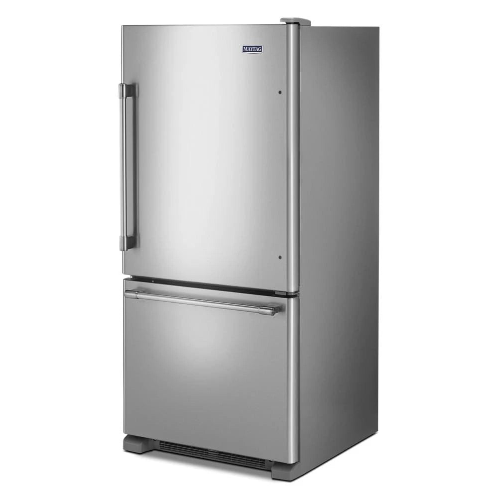 Maytag 30-Inch Wide Bottom Mount Refrigerator - 19 Cu. Ft. - Fingerprint Resistant Stainless Steel (MBF1958FEZ)