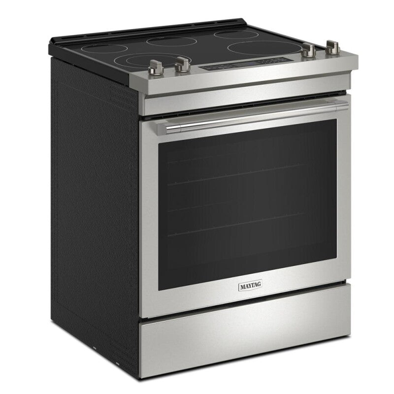 Maytag 30-Inch Wide Slide-In Electric Range With Air Fry - 6.4 Cu. Ft. - Fingerprint Resistant Stainless Steel (MES8800PZ)