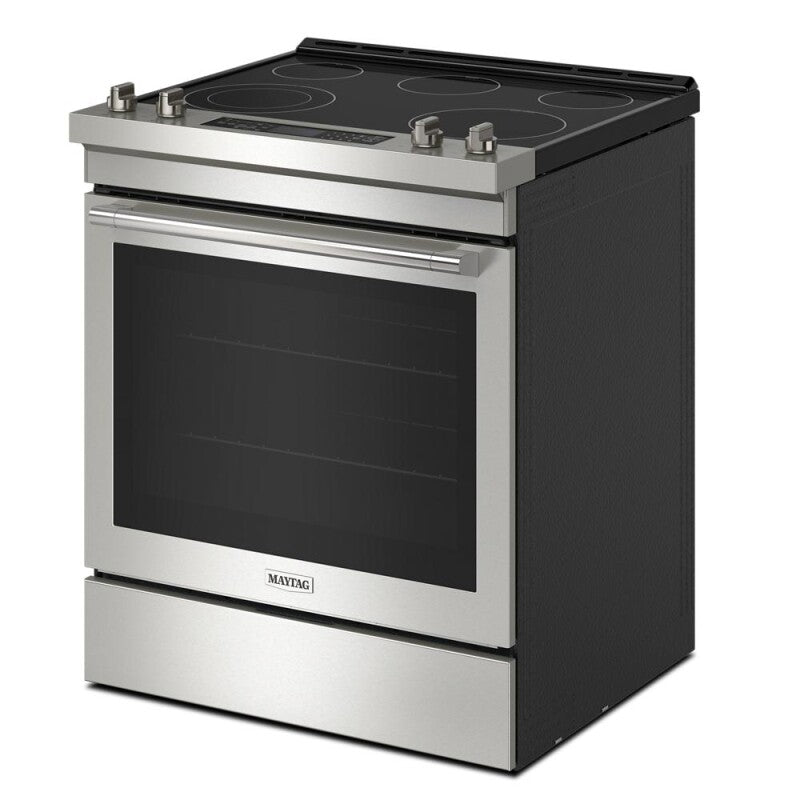 Maytag 30-Inch Wide Slide-In Electric Range With Air Fry - 6.4 Cu. Ft. - Fingerprint Resistant Stainless Steel (MES8800PZ)