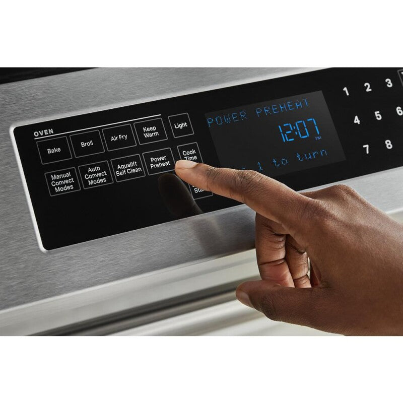 Maytag 30-Inch Wide Slide-In Electric Range With Air Fry - 6.4 Cu. Ft. - Fingerprint Resistant Stainless Steel (MES8800PZ)