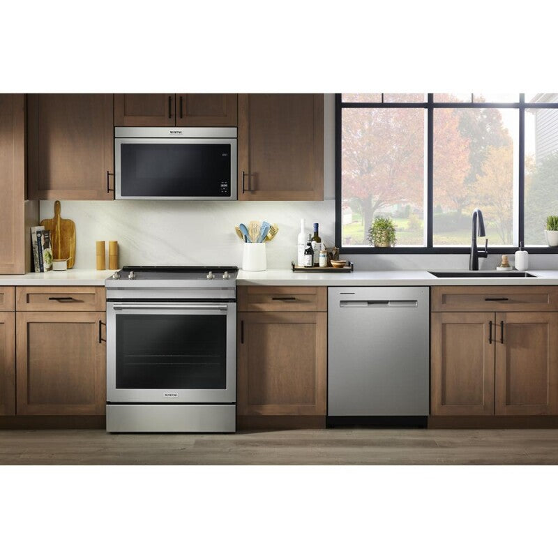 Maytag 30-Inch Wide Slide-In Electric Range With Air Fry - 6.4 Cu. Ft. - Fingerprint Resistant Stainless Steel (MES8800PZ)