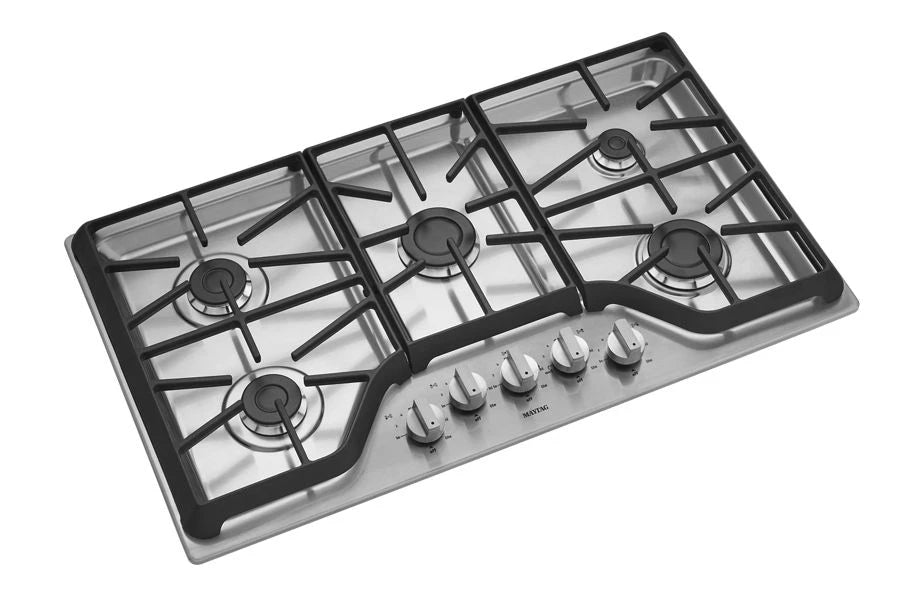 Maytag 36-inch Wide Gas Cooktop with Power Burner - Stainless Steel (MGC7536DS)