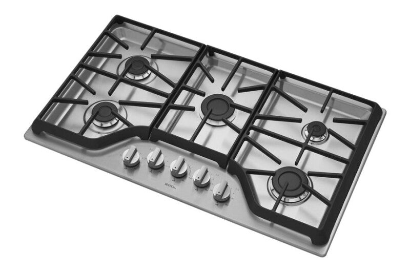 Maytag 36-inch Wide Gas Cooktop with Power Burner - Stainless Steel (MGC7536DS)