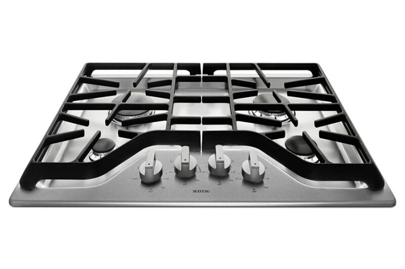 Maytag 36-inch Wide Gas Cooktop with DuraGuard Protective Finish - Stainless Steel (MGC9536DS)
