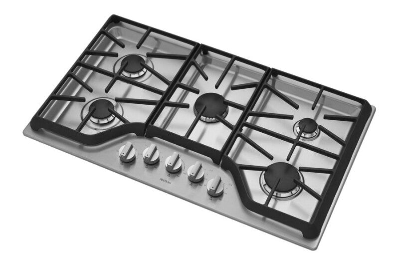 Maytag 36-inch Wide Gas Cooktop with DuraGuard Protective Finish - Stainless Steel (MGC9536DS)