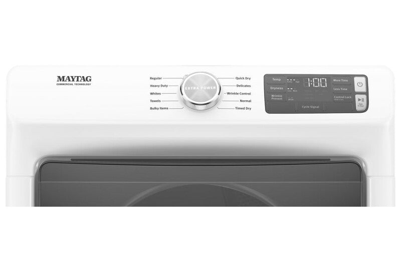 Maytag Front Load Gas Dryer with Extra Power and Quick Dry cycle - 7.3 cu. ft. - White (MGD5630HW)