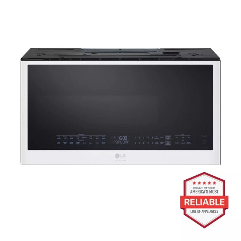 LG Studio LG STUDIO 1.7 cu. ft. Over-the-Range Convection Microwave Oven with Air Fry - Essence White (MHES1738N)