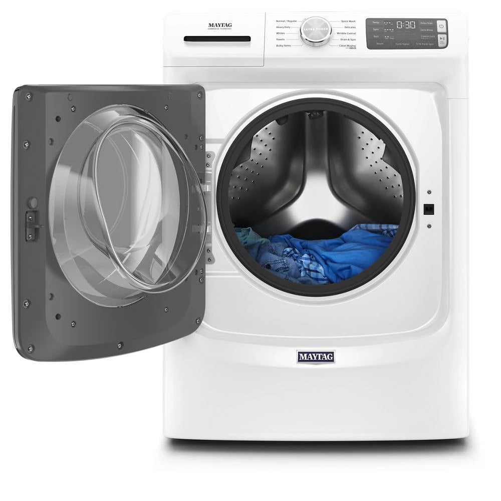MAYTAG Front Load Washer with Extra Power and 12-Hr Fresh Spin™ option - 4.5 cu. ft. - White (MHW5630HW)