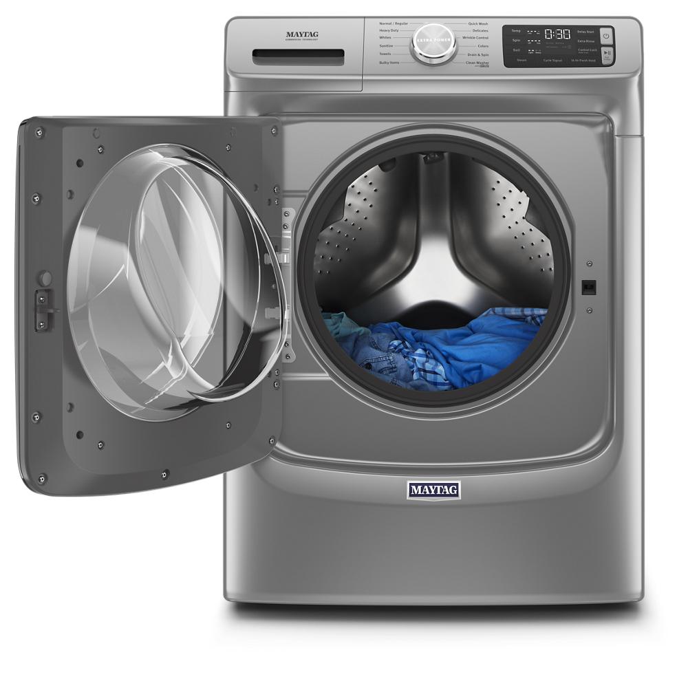 Maytag Front Load Washer with Extra Power and 16-Hr Fresh Hold option - 4.8 cu. ft. - Metallic Slate (MHW6630HC)