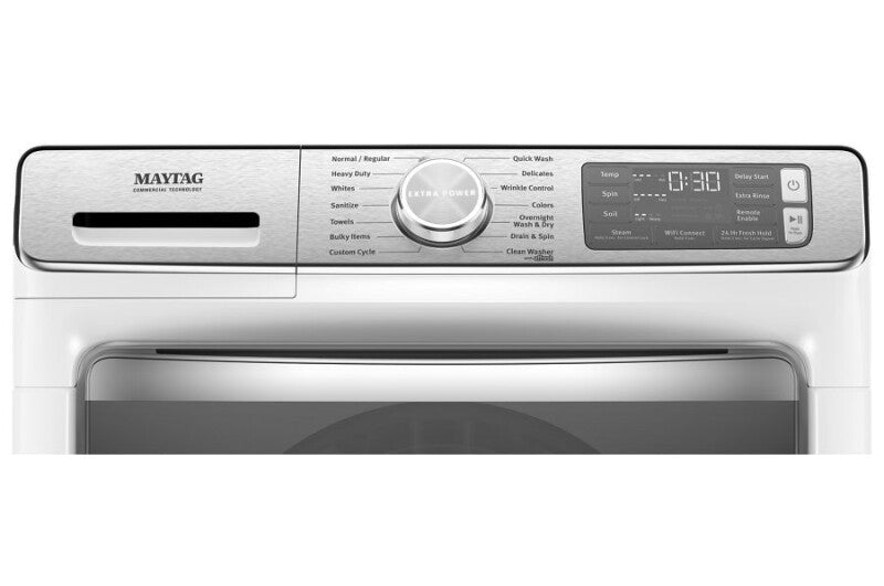 Maytag Smart Front Load Washer with Extra Power and 24-Hr Fresh Hold option - 5.0 cu. ft. - White (MHW8630HW)