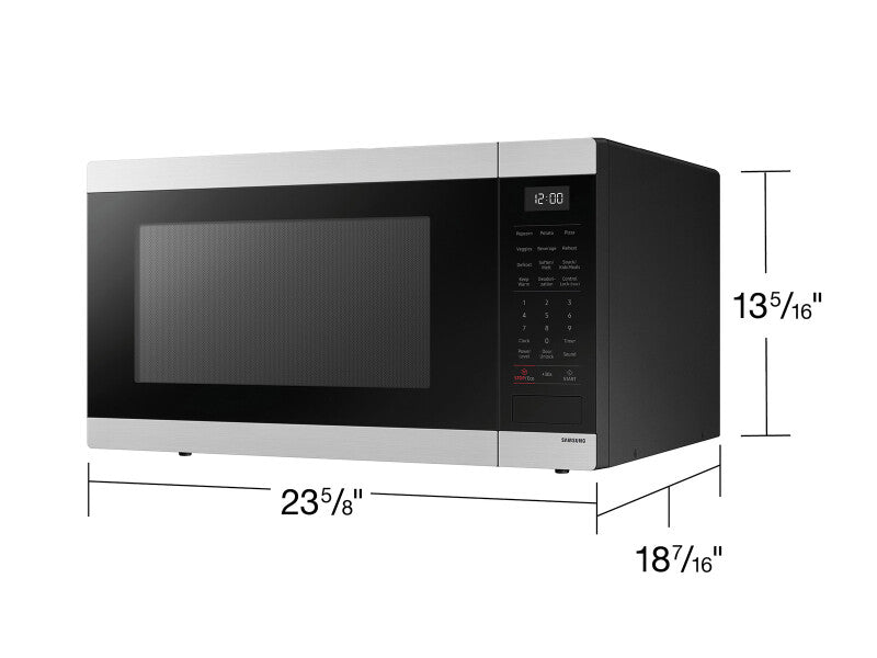 Samsung Fingerprint Resistant | Ceramic Enamel Interior | 1.9 cu.ft. - Stainless Steel (MS19DG8500SRAA)