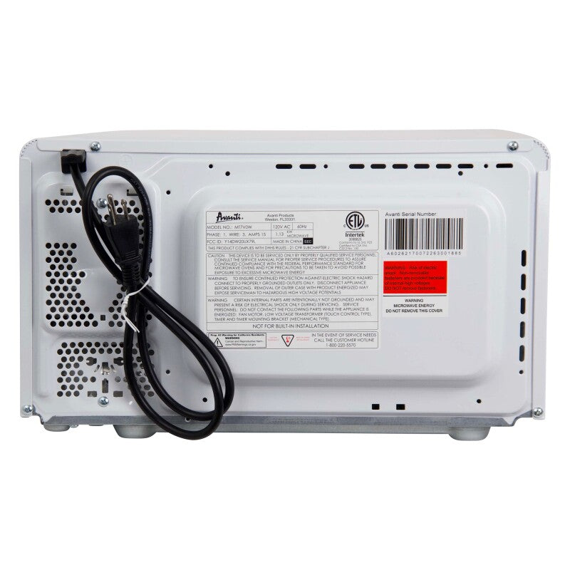 AVANTI Avanti Countertop Microwave Oven, 0.7 cu. ft. - Black / 0.7 cu. ft. -  (MT7V1B)