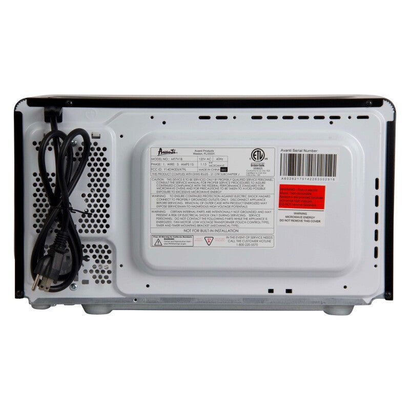 AVANTI Avanti Countertop Microwave Oven, 0.7 cu. ft. - Black / 0.7 cu. ft. -  (MT7V1B)