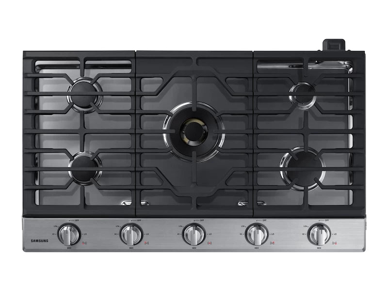 Samsung 36" Smart Gas Cooktop with 22K BTU Dual Power Burner in Stainless Steel - Other (NA36N7755TSAA)