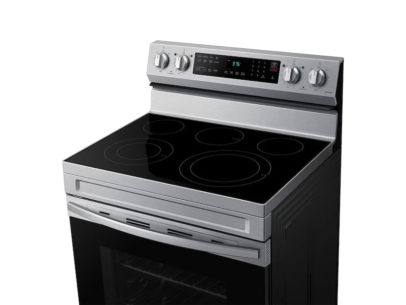 Samsung 6.3 cu. ft. Smart Freestanding Electric Range with No-Preheat Air Fry & Convection in Stainless Steel - Other (NE63A6511SSAA)