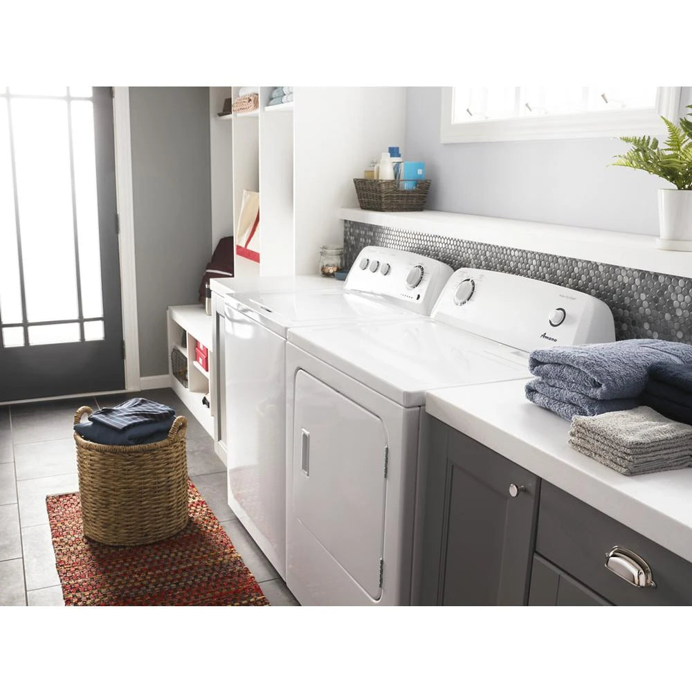 AMANA 6.5 cu. ft. Electric Dryer with Wrinkle Prevent Option - White (NED4655EW)