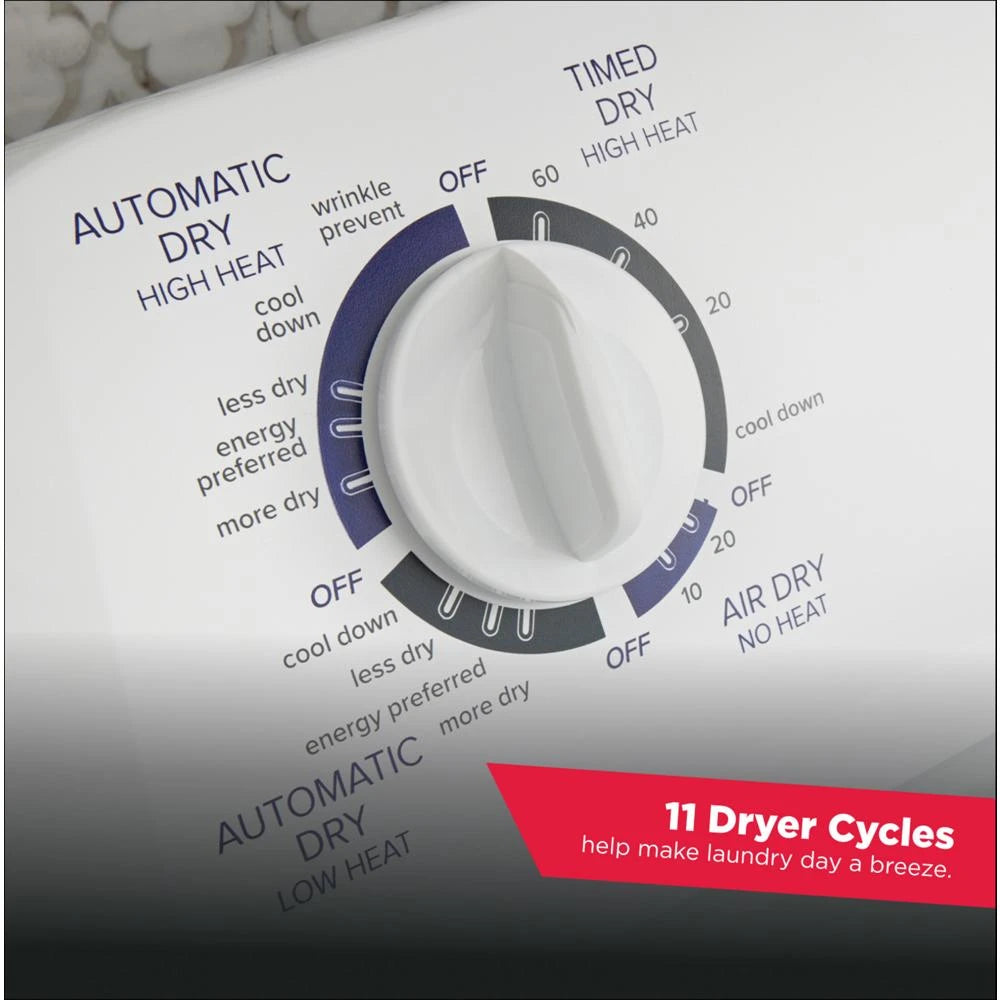 AMANA 6.5 cu. ft. Electric Dryer with Wrinkle Prevent Option - White (NED4655EW)