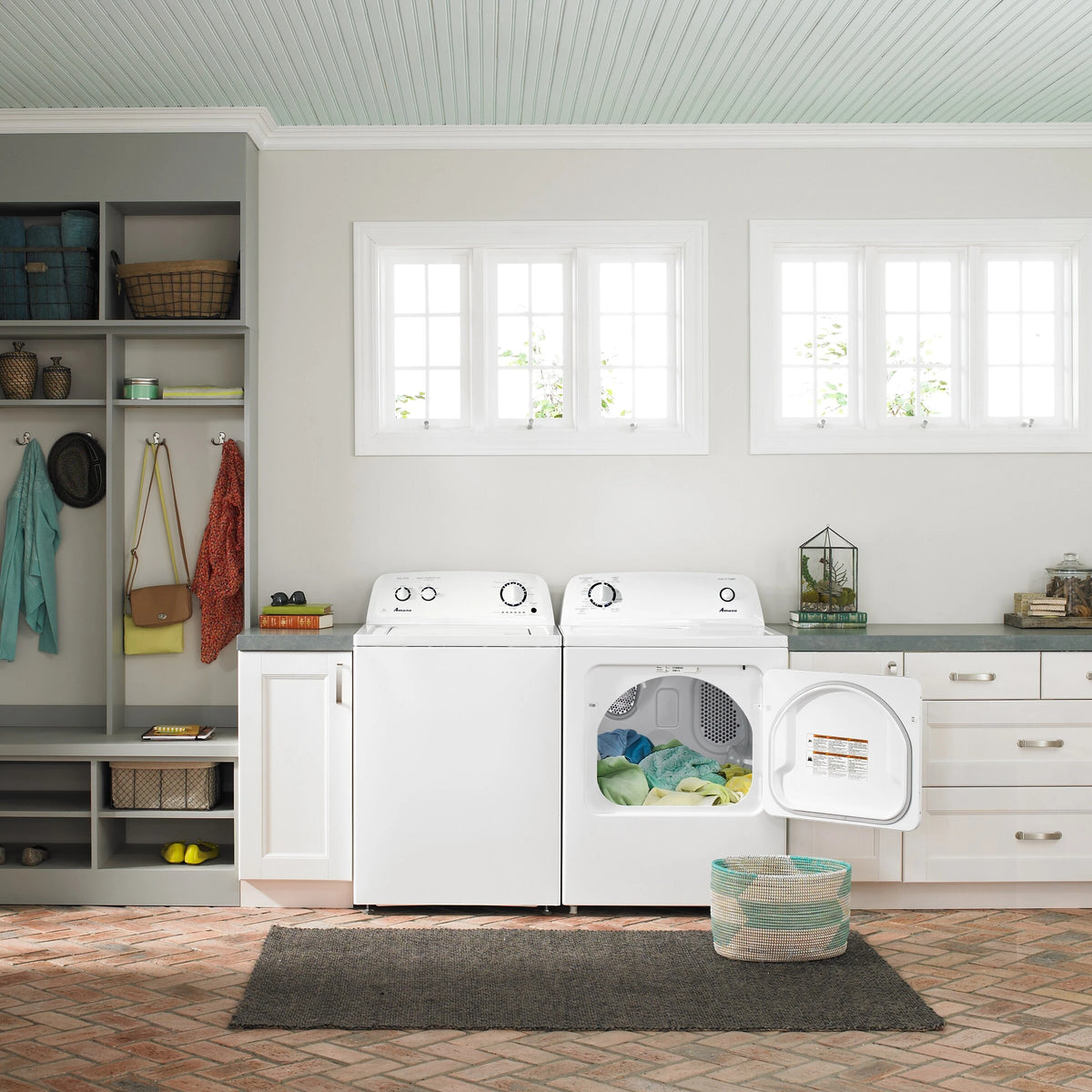 AMANA 6.5 cu. ft. Electric Dryer with Wrinkle Prevent Option - White (NED4655EW)