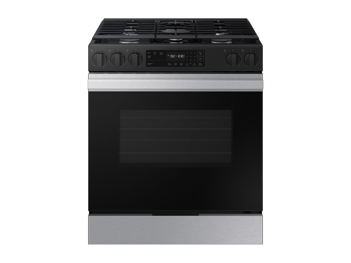 Samsung Bespoke 6.0 cu. ft. Smart Slide-In Gas Range with Precision Knobs in Stainless Steel - Other (NSG6DG8100SRAA)