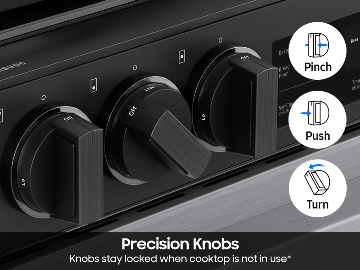 SAMSUNG Fingerprint Resistant | Wi-Fi | 6.0 cu.ft. - Stainless Steel (NSG6DG8100SRAA)