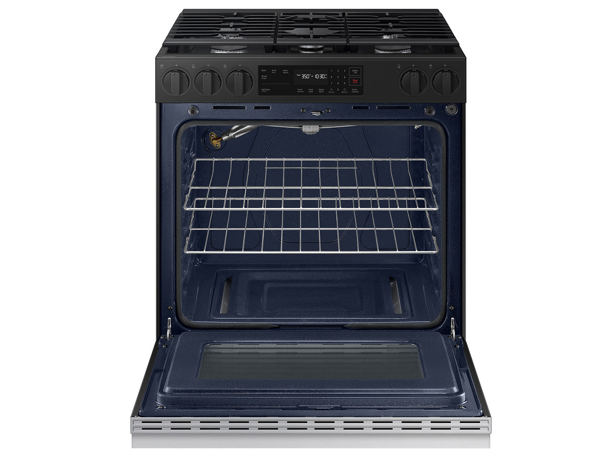 Samsung Bespoke 6.0 cu. ft. Smart Slide-In Gas Range with Precision Knobs in Stainless Steel - Other (NSG6DG8100SRAA)