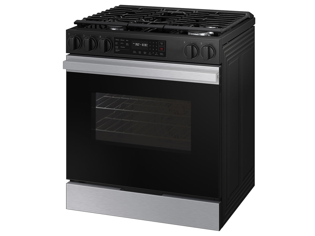 Samsung Bespoke 6.0 cu. ft. Smart Slide-In Gas Range with Precision Knobs in Stainless Steel - Other (NSG6DG8100SRAA)