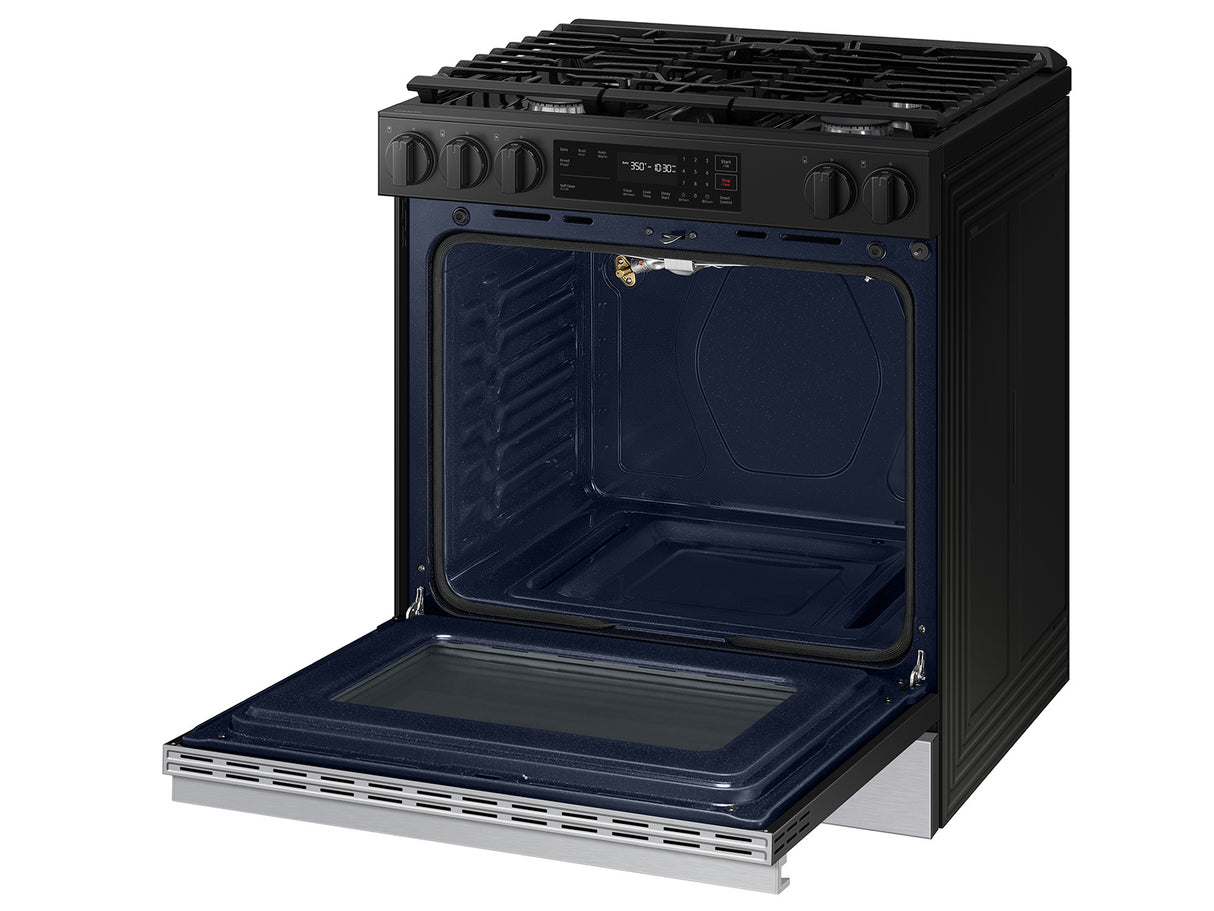 Samsung Bespoke 6.0 cu. ft. Smart Slide-In Gas Range with Precision Knobs in Stainless Steel - Other (NSG6DG8100SRAA)
