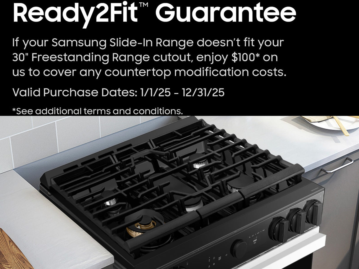 Samsung Bespoke 6.0 cu. ft. Smart Slide-In Gas Range with Precision Knobs in Stainless Steel - Other (NSG6DG8100SRAA)