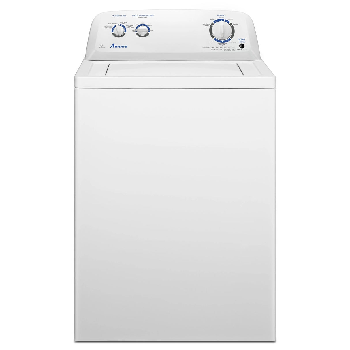 AMANA 3.5 cu. ft. Top-Load Washer with Dual Action Agitator - White (NTW4516FW)