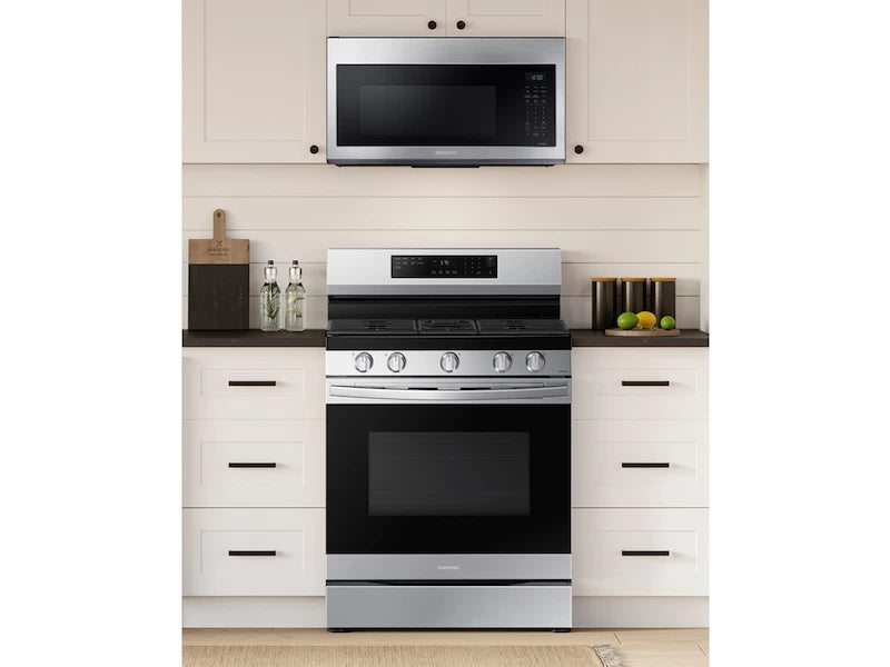Samsung 6.0 cu. ft. Smart Freestanding Gas Range with No-Preheat Air Fry & Convection in Stainless Steel - Other (NX60A6511SSAA)