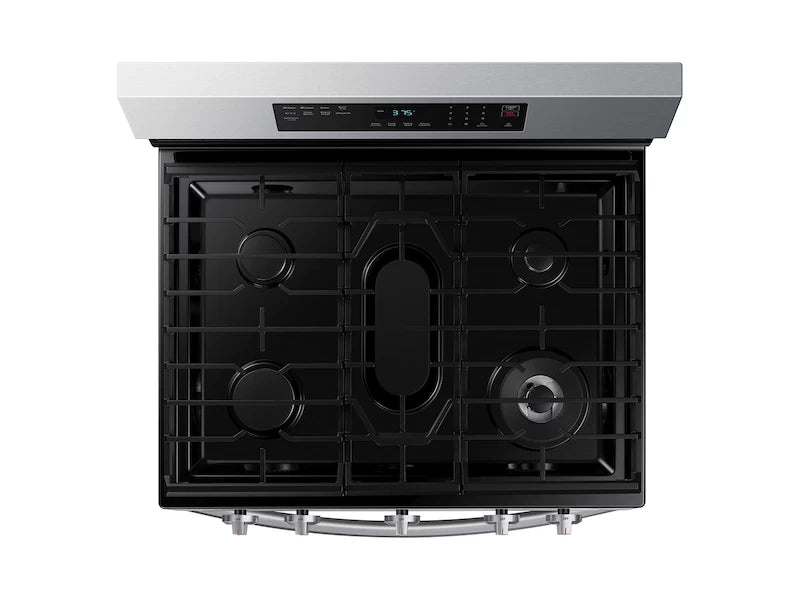 Samsung 6.0 cu. ft. Smart Freestanding Gas Range with No-Preheat Air Fry & Convection in Stainless Steel - Other (NX60A6511SSAA)