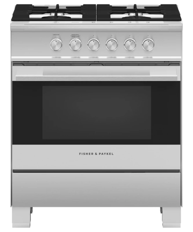 Fisher Paykel Gas Range, 30" - Stainless Steel (OR30SDG4X1)