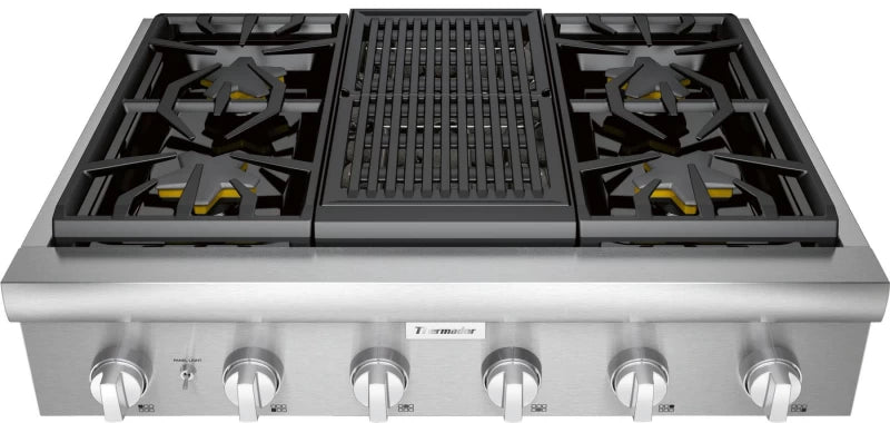 Thermador Gas Rangetop 36" - Stainless Steel (PCG364WL)