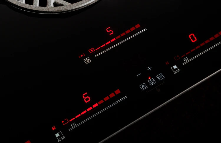 BERTAZZONI 36" Induction downdraft cooktop black glass - Nero (PE364IDDNET)