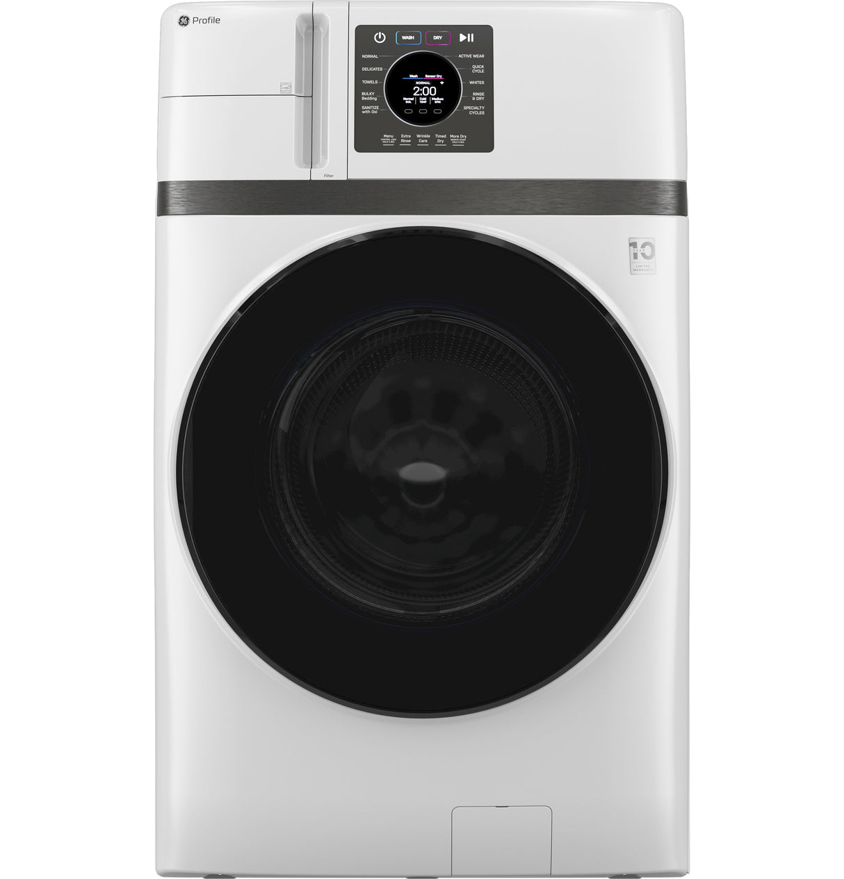 GE Profile 4.6 cu. ft. Capacity UltraFast Combo with Ventless Inverter Heat Pump Technology Washer/Dryer - White (PFQ83HSSWWW)