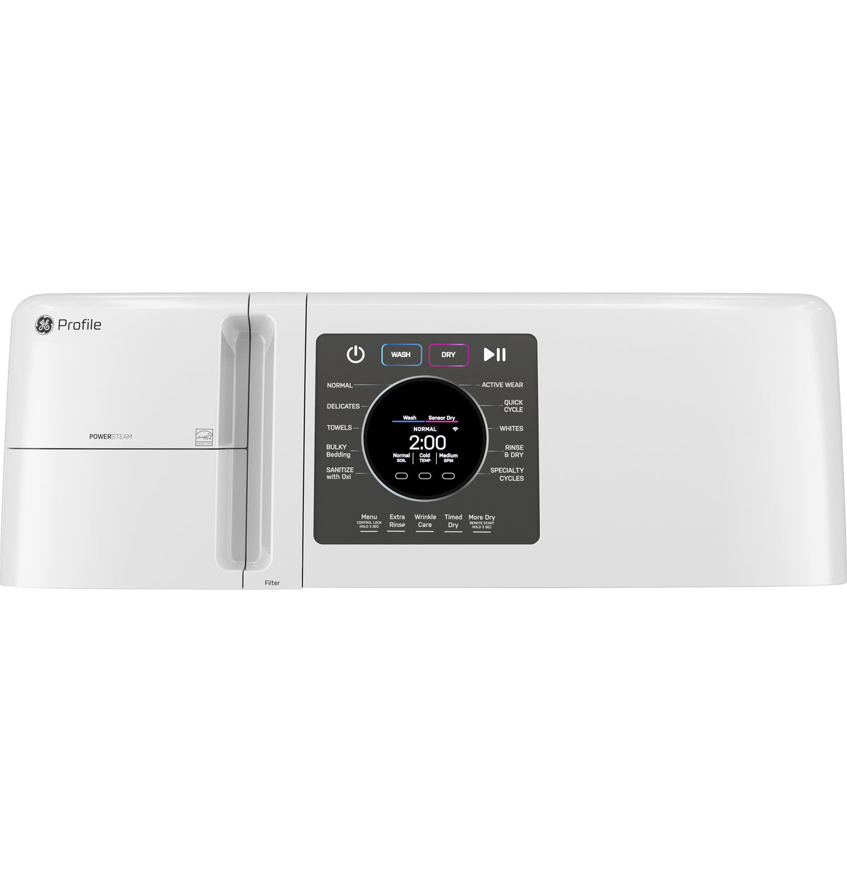 GE Profile 4.6 cu. ft. Capacity UltraFast Combo with Ventless Inverter Heat Pump Technology Washer/Dryer - White (PFQ83HSSWWW)