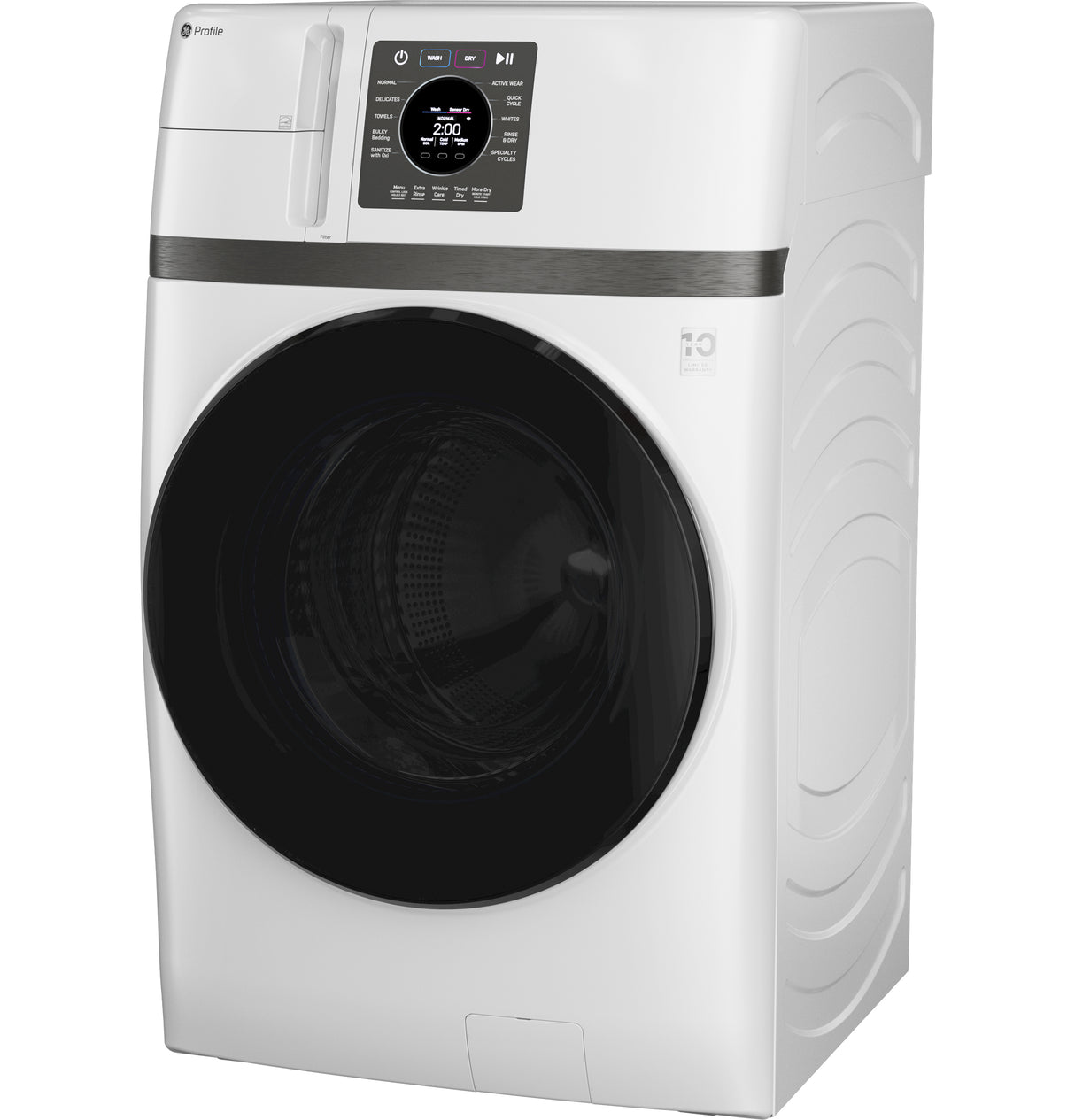 GE Profile 4.6 cu. ft. Capacity UltraFast Combo with Ventless Inverter Heat Pump Technology Washer/Dryer - White (PFQ83HSSWWW)
