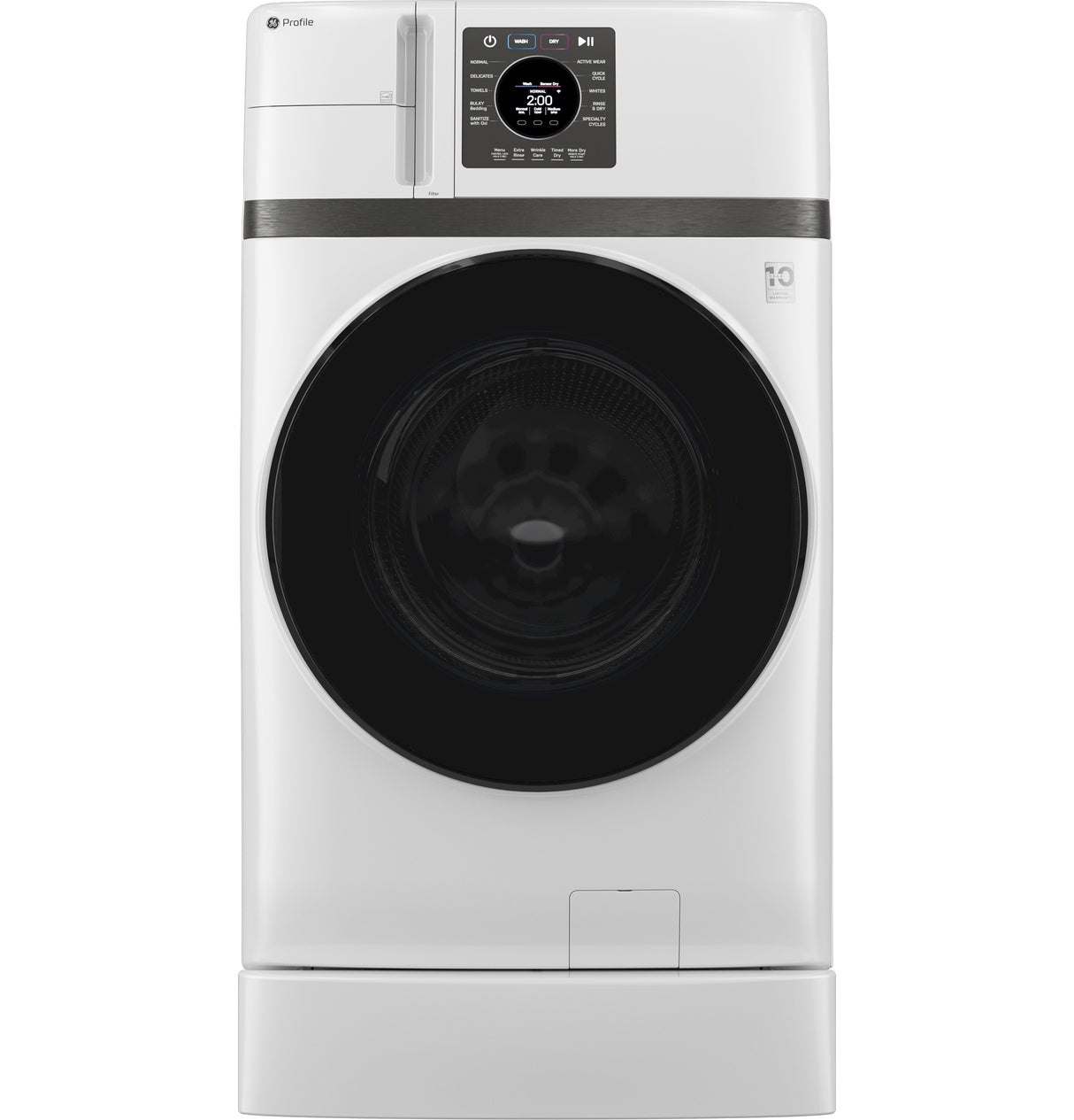 GE Profile 4.6 cu. ft. Capacity UltraFast Combo with Ventless Inverter Heat Pump Technology Washer/Dryer - White (PFQ83HSSWWW)