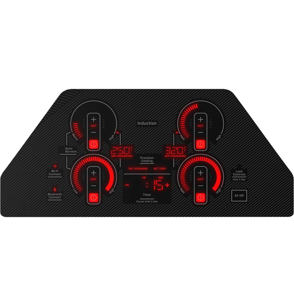 GE Profile 30" Built-In Touch Control Induction Cooktop - Black (PHP9030DTBB)
