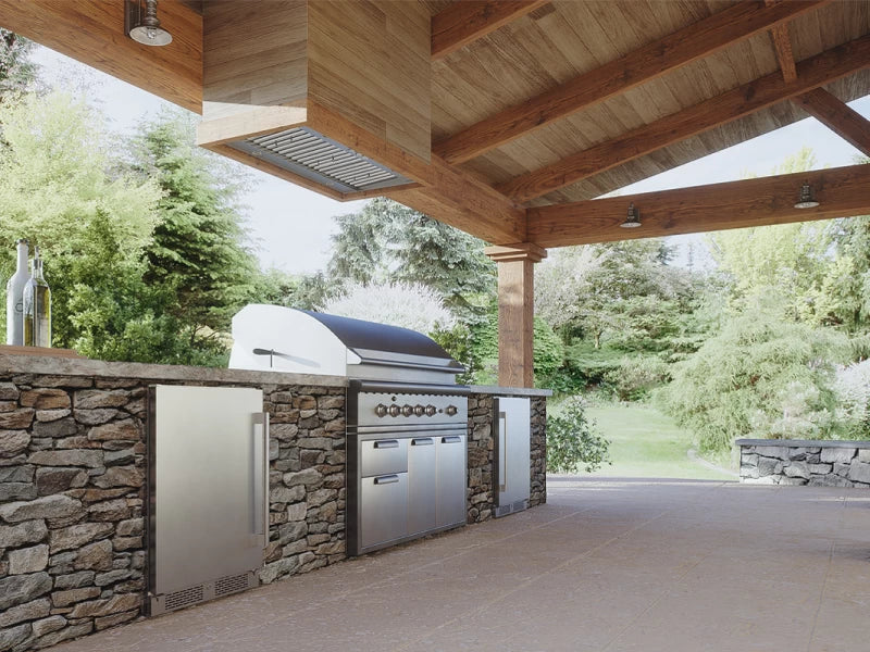 Zephyr 24" Outdoor Single Zone Beverage Cooler - Solid Stainless Steel (PRB24C01ASOD)