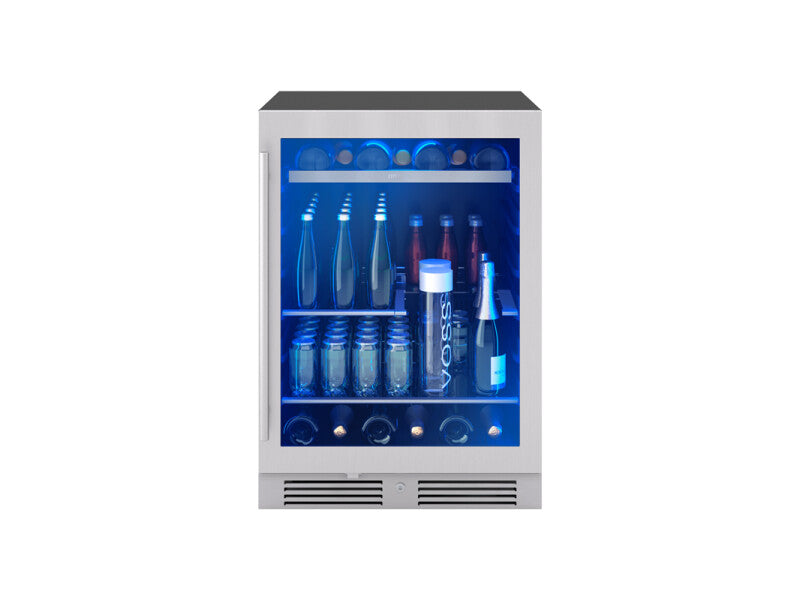 Zephyr 24" Single Zone Beverage Cooler - Stainless Steel (PRB24C01CG)