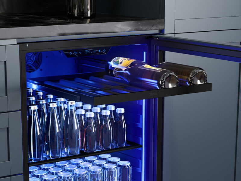 Zephyr 24" Panel Ready Single Zone Beverage Cooler - Panel Ready (PRB24C01CPG)