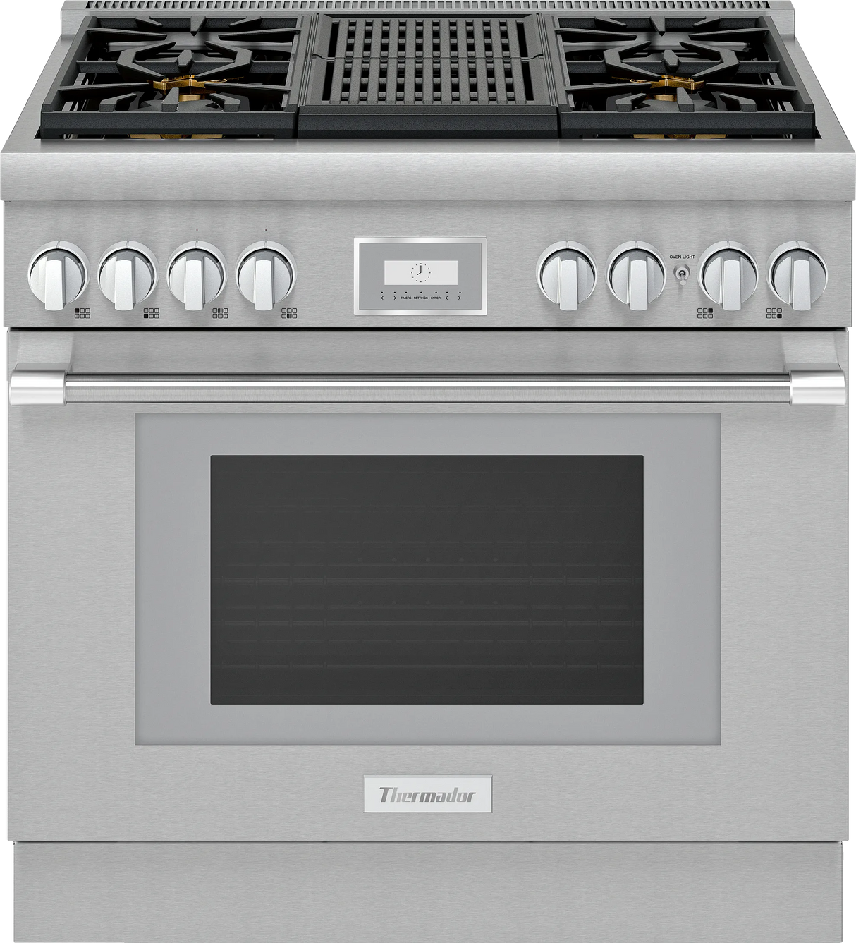 Thermador Dual Fuel Professional Range - Stainless Steel (PRD364WLHU)