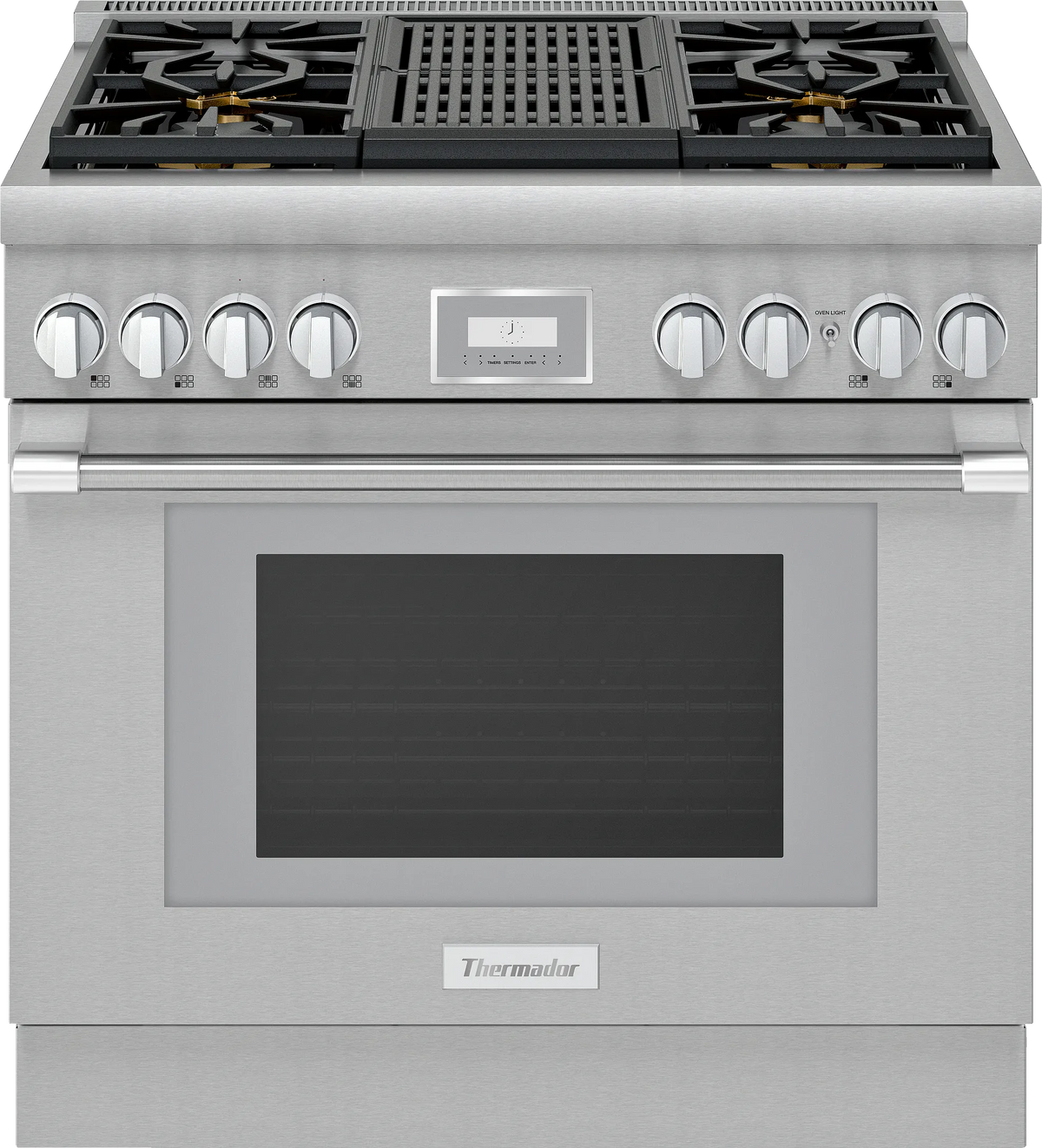 THERMADOR Dual Fuel Professional Range - Stainless Steel (PRD364WLHU)
